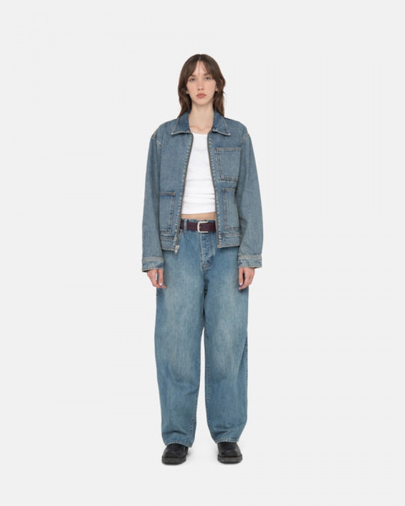 Blue Men's Stussy Big Ol' Jean Denim Pants Bangkok | Thailand JBK-6709