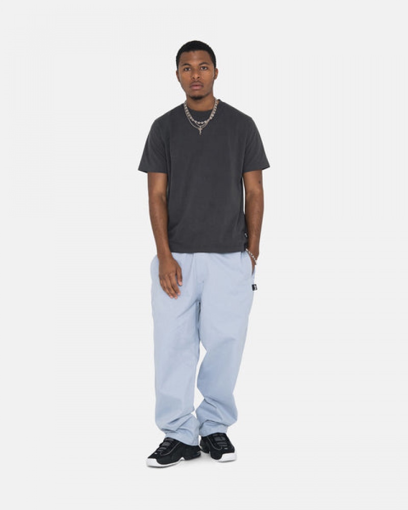 Blue Men's Stussy Brushed Beach Pants Bangkok | Thailand EZH-5501