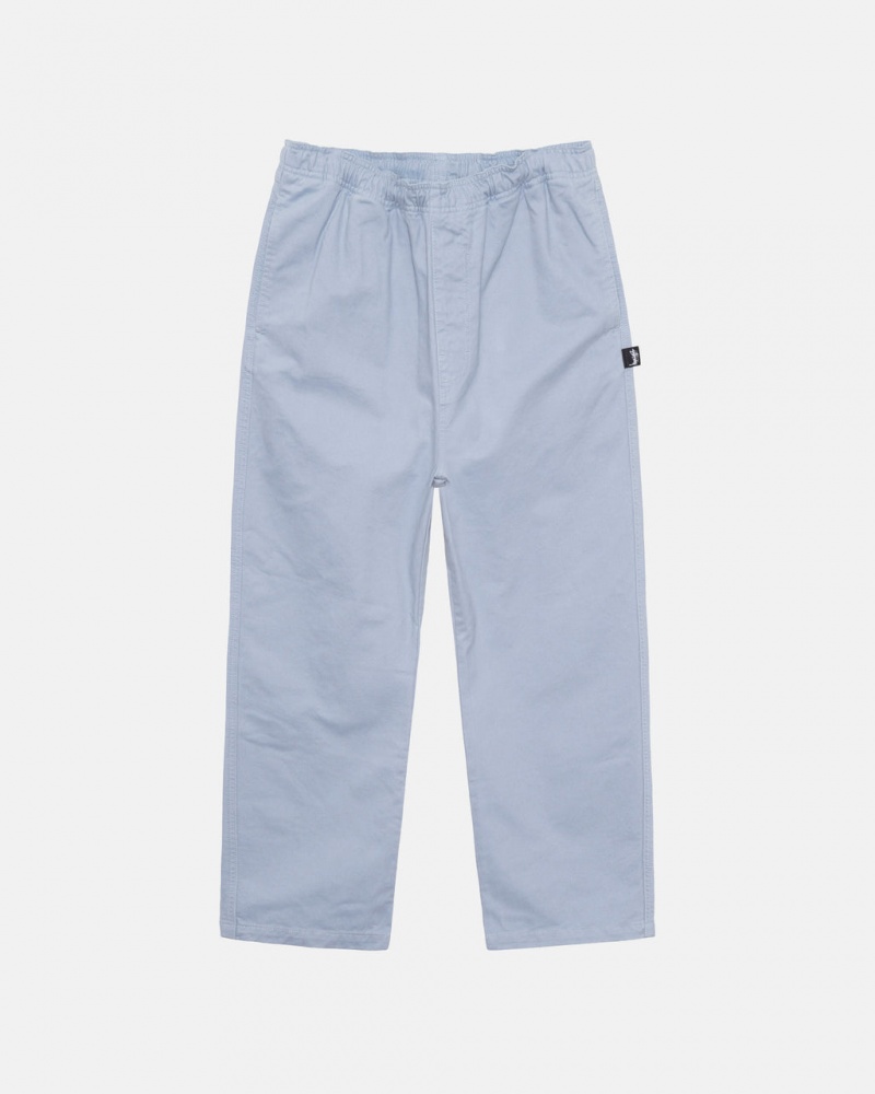 Blue Men\'s Stussy Brushed Beach Pants Bangkok | Thailand EZH-5501