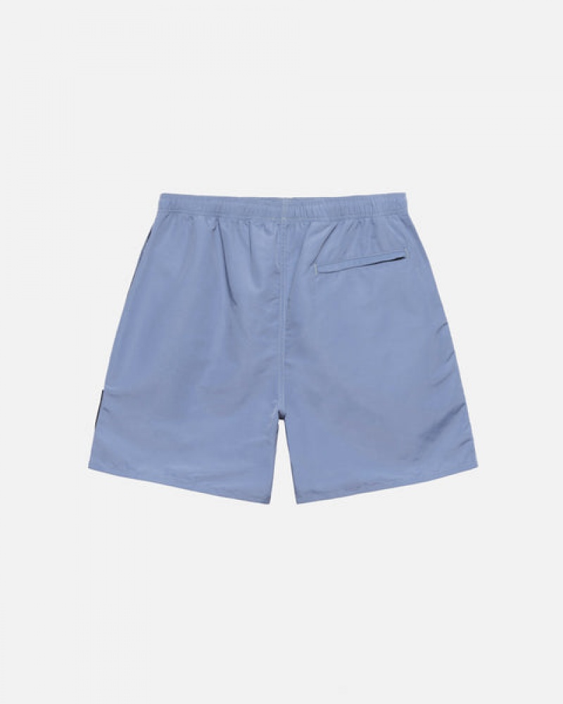 Blue Men's Stussy Surfman Patch Water Short Swimwear Bangkok | Thailand BGO-3083