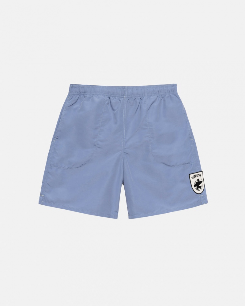 Blue Men\'s Stussy Surfman Patch Water Short Swimwear Bangkok | Thailand BGO-3083