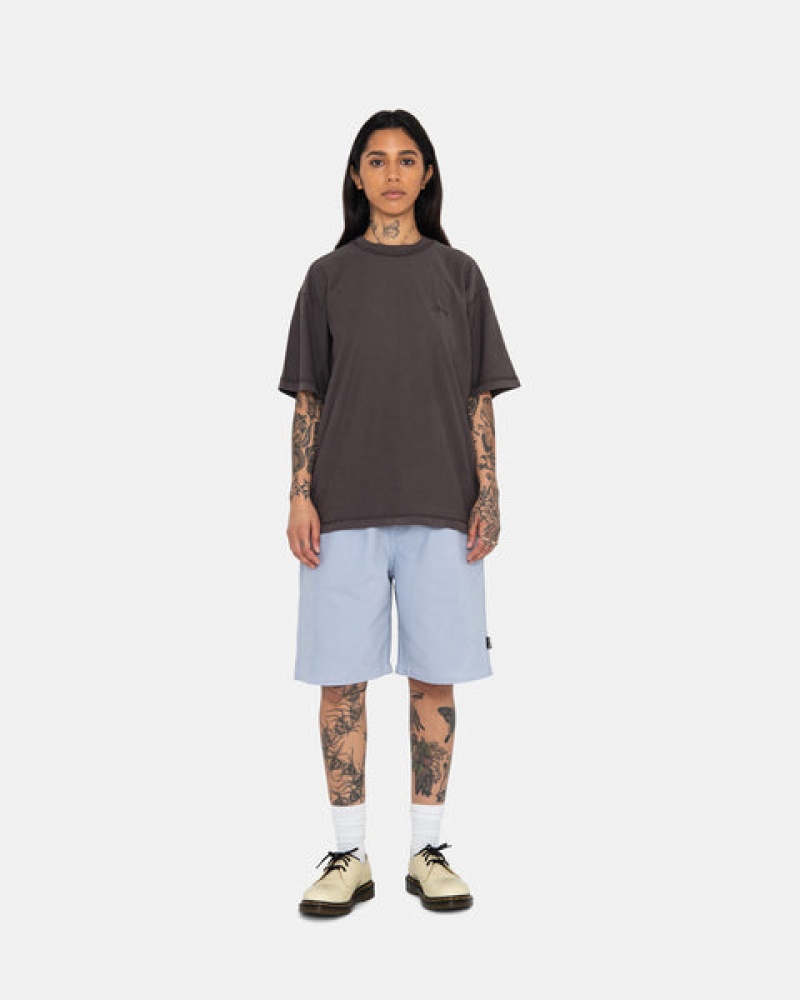 Blue Women's Stussy Brushed Beach Shorts Bangkok | Thailand POL-3571