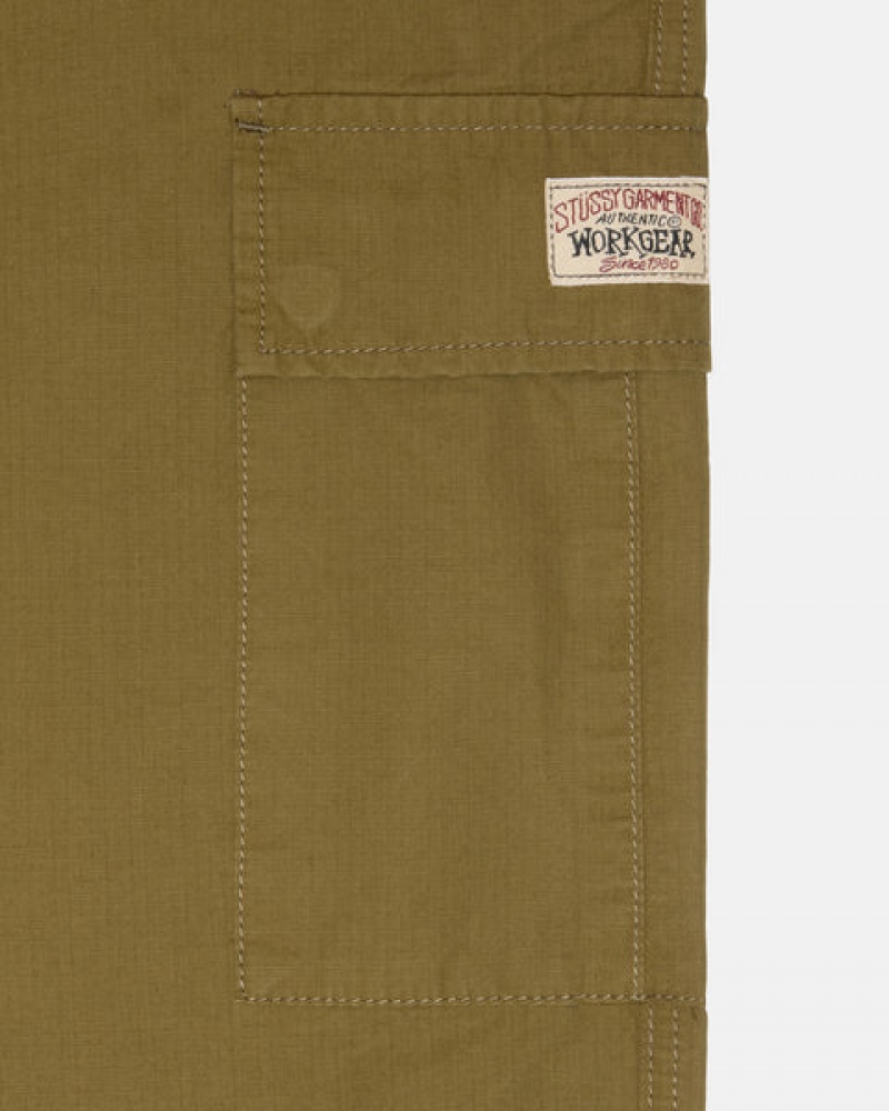 Brown Men's Stussy Beach Pant Ripstop Cargo Pants Bangkok | Thailand QEP-9201