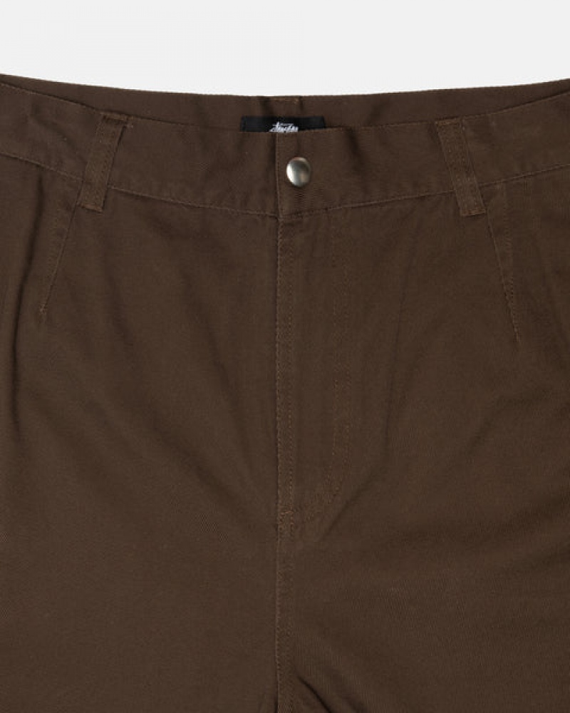 Brown Men's Stussy Workgear Trouser Twill Pants Bangkok | Thailand YGX-1180