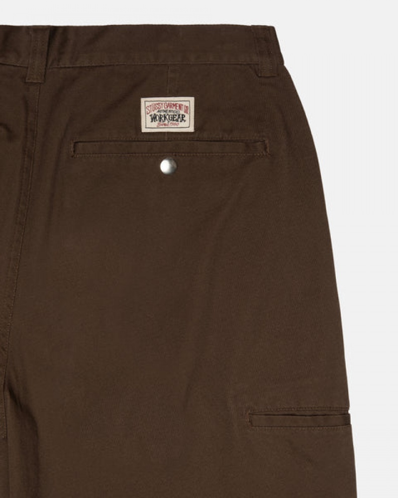 Brown Men's Stussy Workgear Trouser Twill Pants Bangkok | Thailand YGX-1180