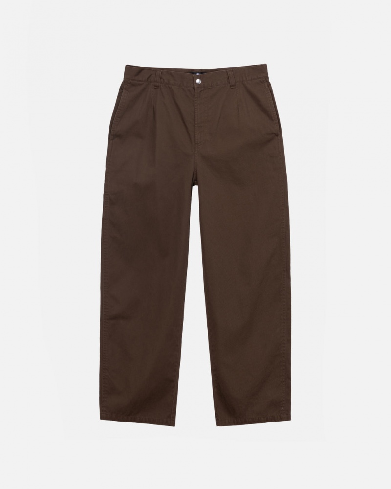 Brown Men\'s Stussy Workgear Trouser Twill Pants Bangkok | Thailand YGX-1180