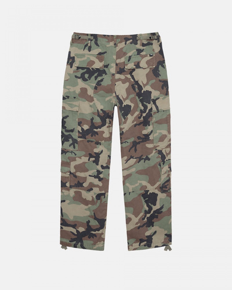 Camo Men's Stussy Surplus Cargo Ripstop Pants Bangkok | Thailand IYP-9611