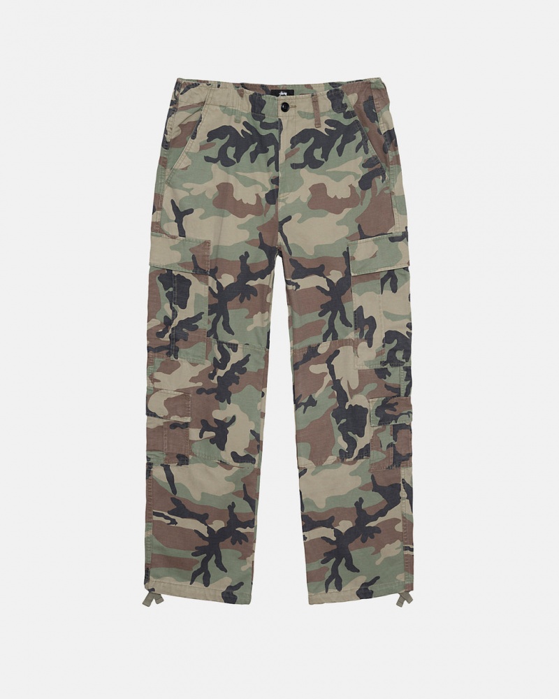 Camo Men\'s Stussy Surplus Cargo Ripstop Pants Bangkok | Thailand IYP-9611