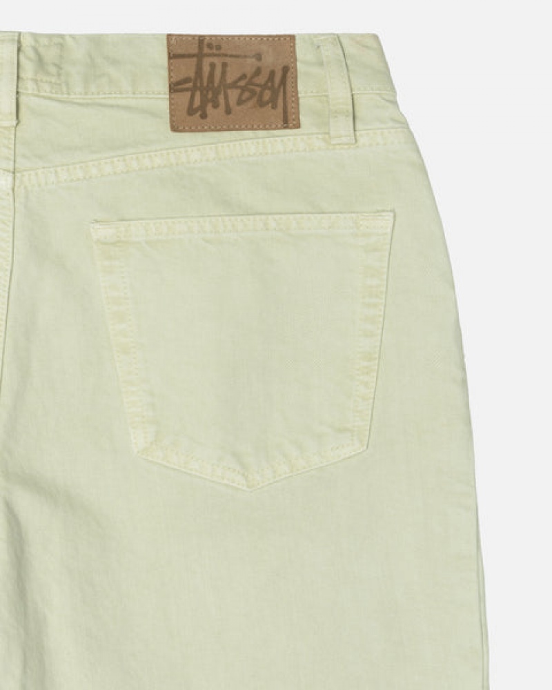 Cream Men's Stussy Double Dye Big 'Ol Jeans Pants Bangkok | Thailand ZIW-2433