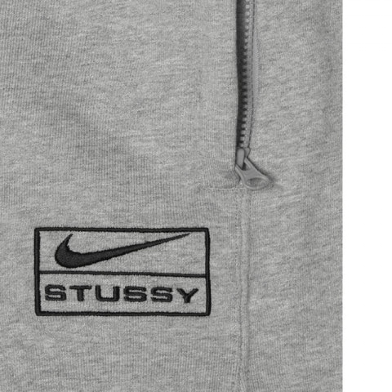 Dark Grey Men's Stussy Fleece Pant Sweatpants Bangkok | Thailand TFA-7075