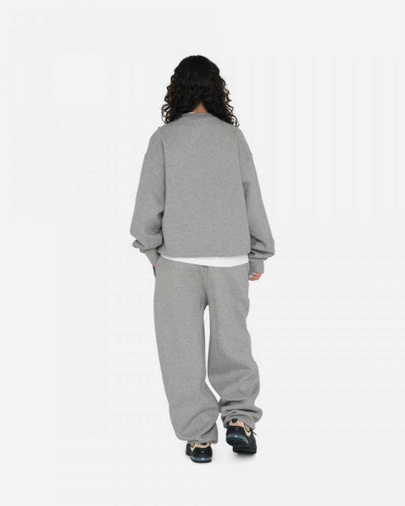 Dark Grey Men's Stussy Fleece Pant Sweatpants Bangkok | Thailand TFA-7075