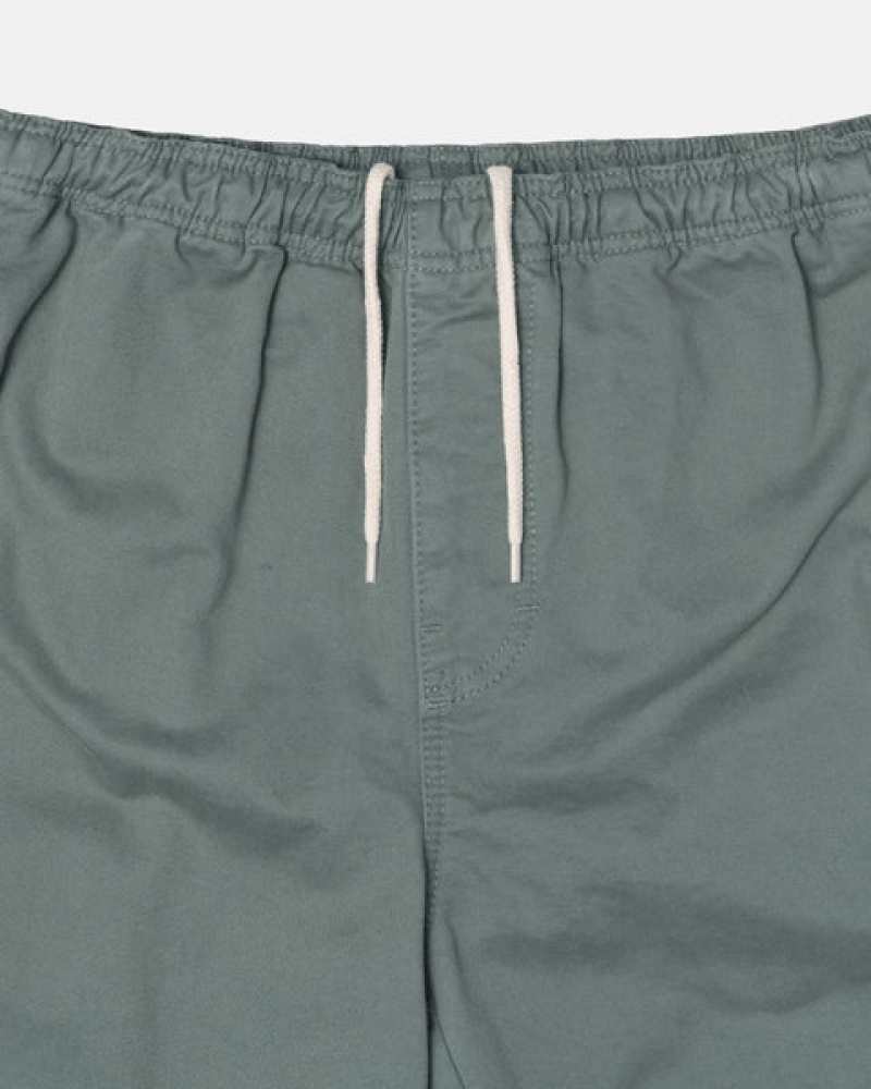 Green Men's Stussy Brushed Beach Pants Bangkok | Thailand WIC-5354