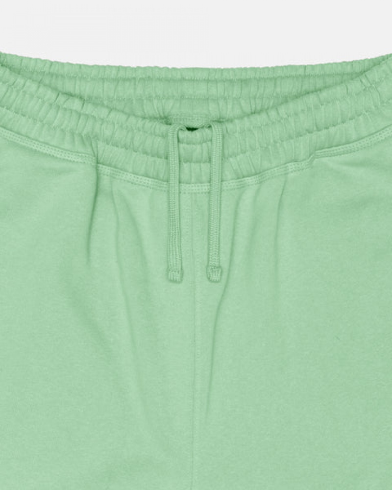 Green Men's Stussy Stock Logo Sweatpants Bangkok | Thailand OBA-0740