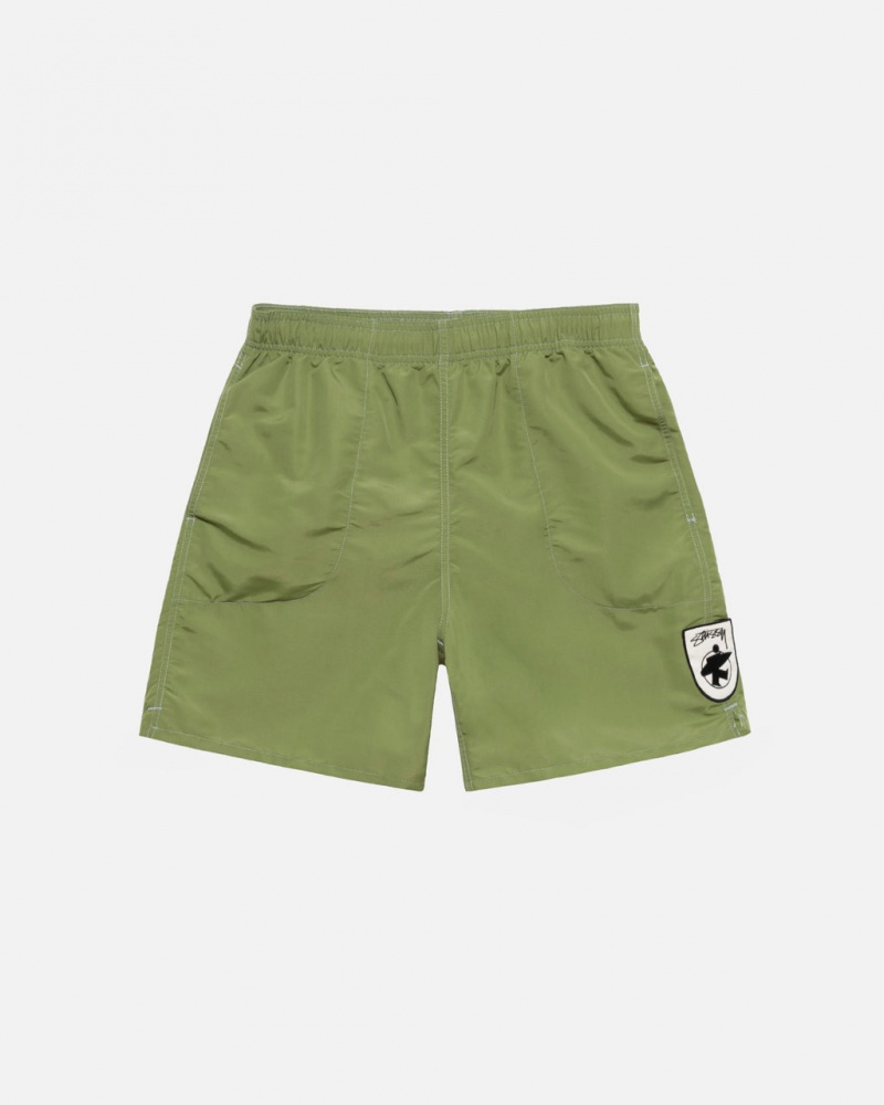 Green Women\'s Stussy Surfman Patch Water Short Swimwear Bangkok | Thailand RTD-7543