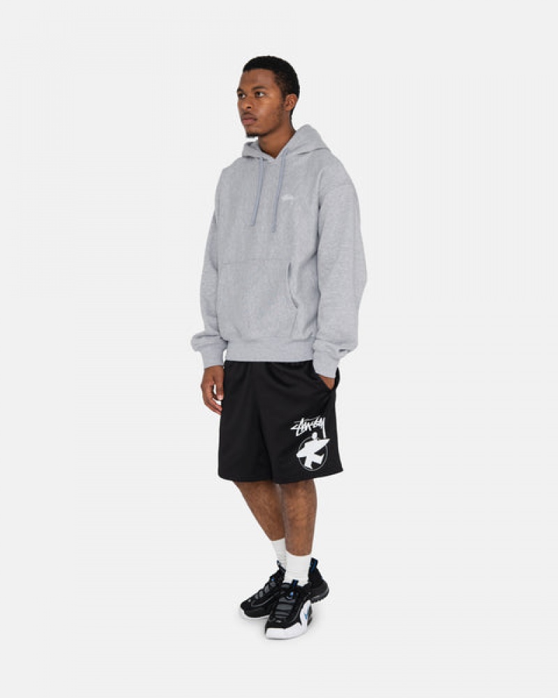 Grey Men's Stussy Stock Logo Hoodie Bangkok | Thailand RMA-4711