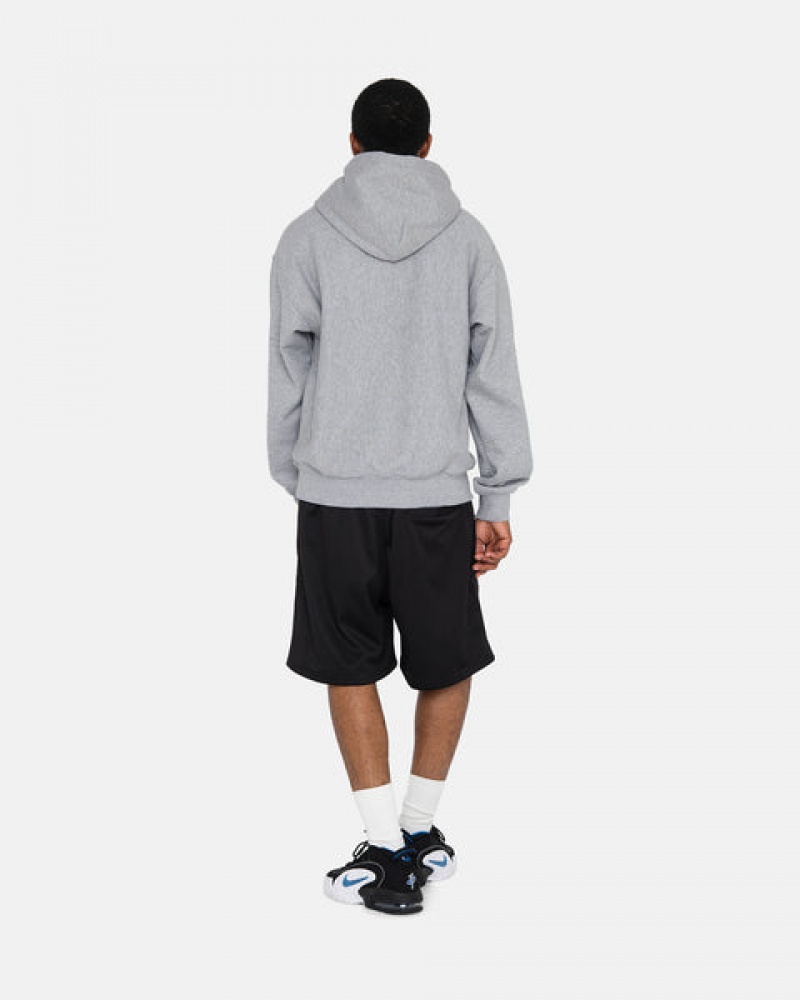 Grey Men's Stussy Stock Logo Hoodie Bangkok | Thailand RMA-4711