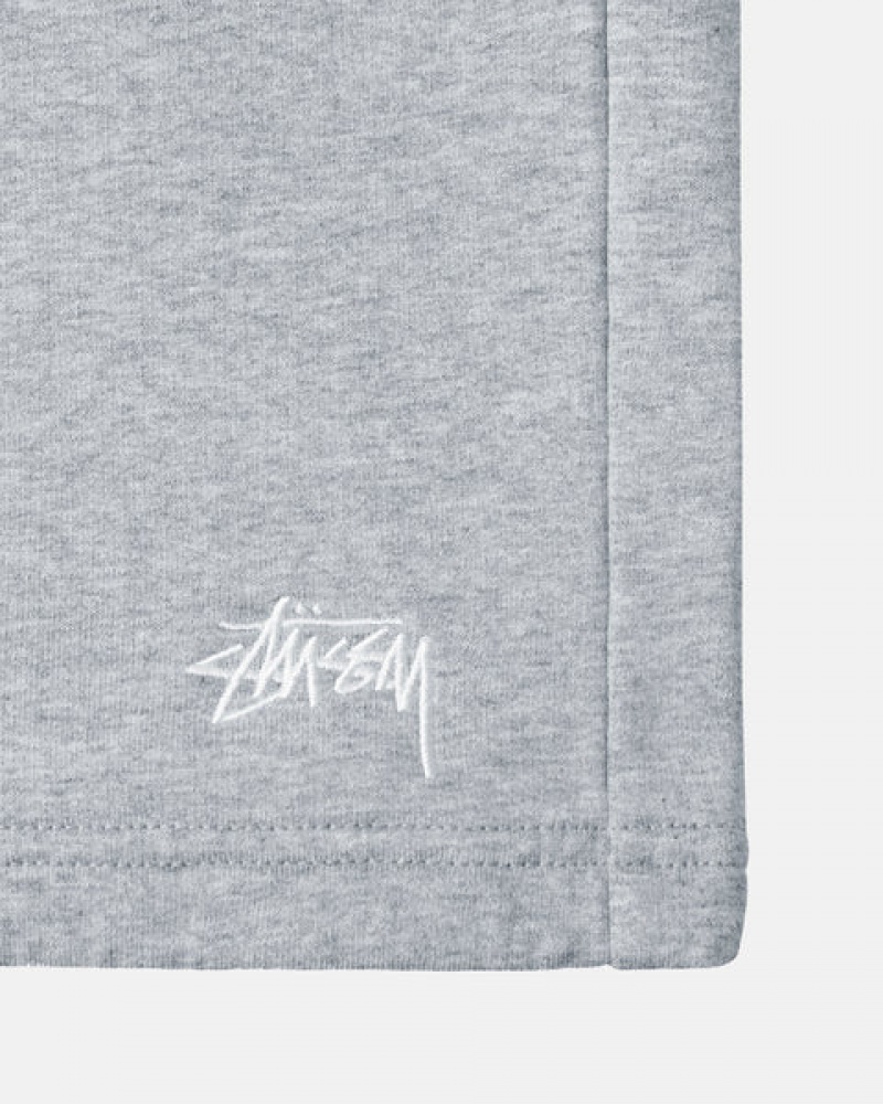 Grey Men's Stussy Stock Logo Sweat Short Sweatshorts Bangkok | Thailand BQW-2881