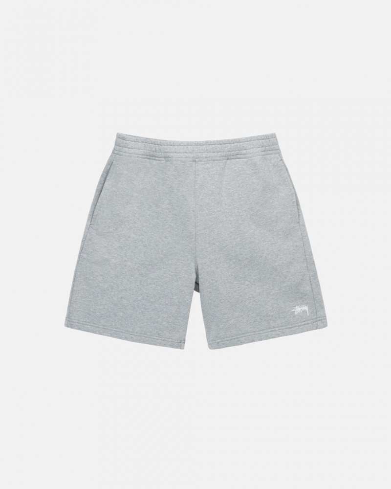 Grey Men\'s Stussy Stock Logo Sweat Short Sweatshorts Bangkok | Thailand BQW-2881