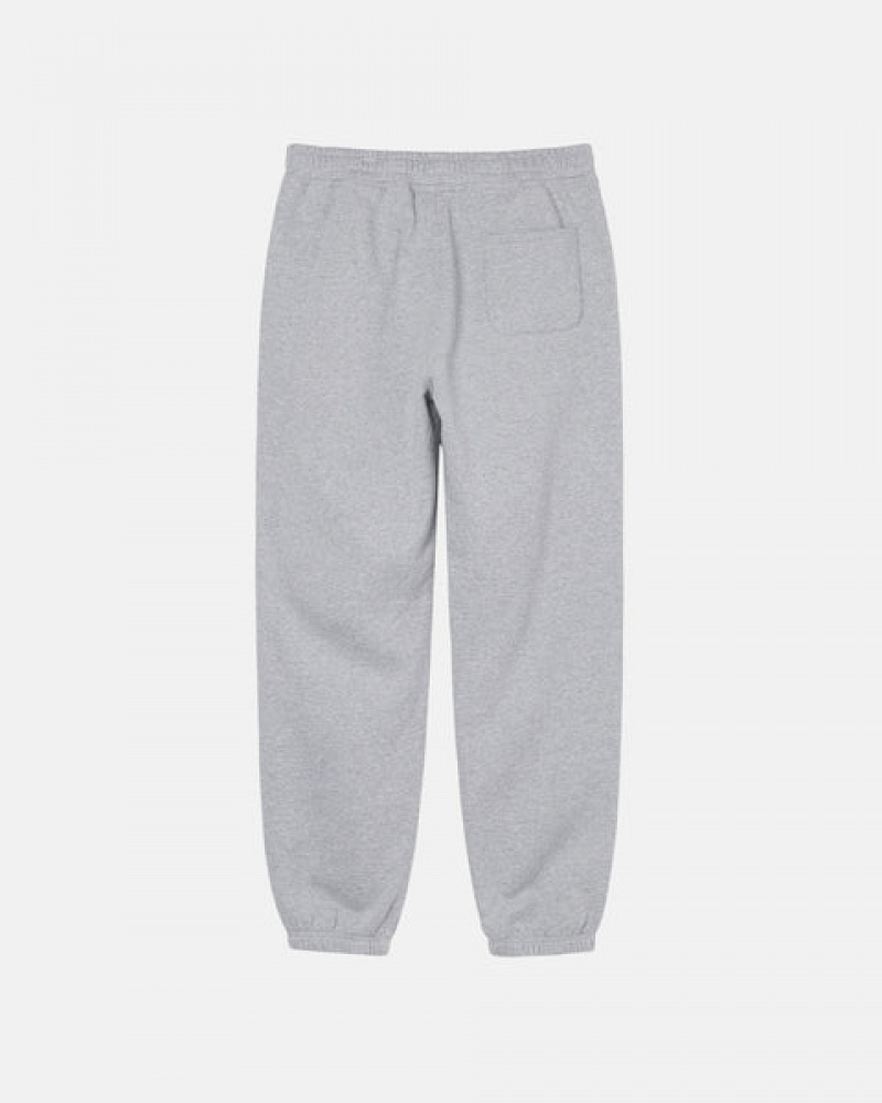 Grey Men's Stussy Stock Logo Sweatpants Bangkok | Thailand XIN-0491