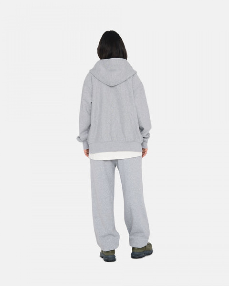 Grey Men's Stussy Stock Logo Sweatpants Bangkok | Thailand XIN-0491