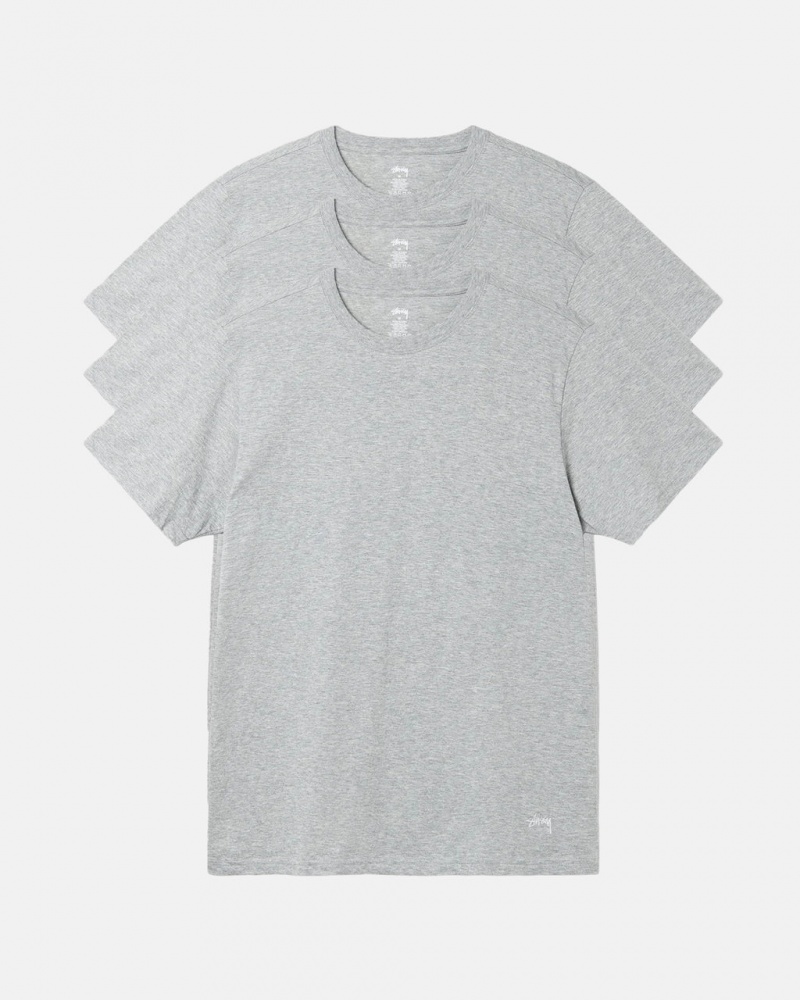 Grey Men\'s Stussy Stussy Undershirt Shirts Bangkok | Thailand GRQ-4848