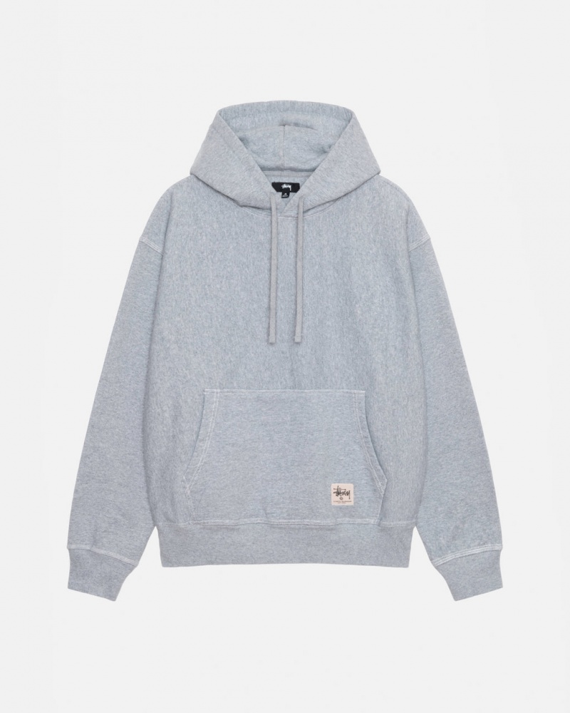 Grey Women\'s Stussy Contrast Stitch Label Hoodie Bangkok | Thailand JTI-0291