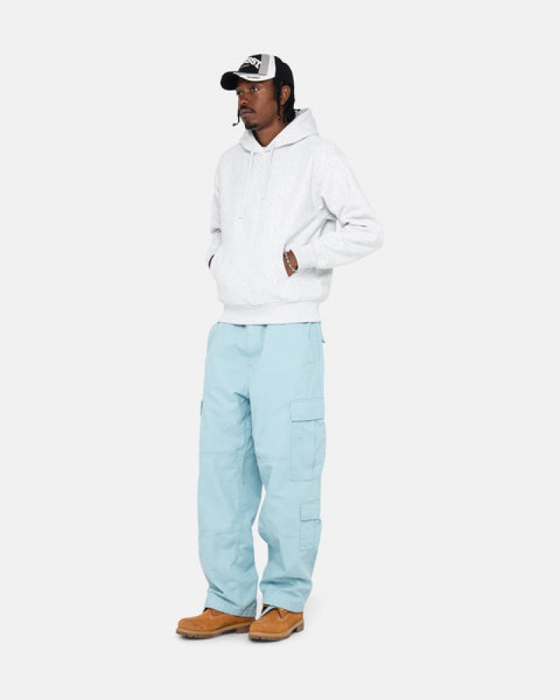 Light Blue Men's Stussy Surplus Cargo Ripstop Pants Bangkok | Thailand IVS-0037