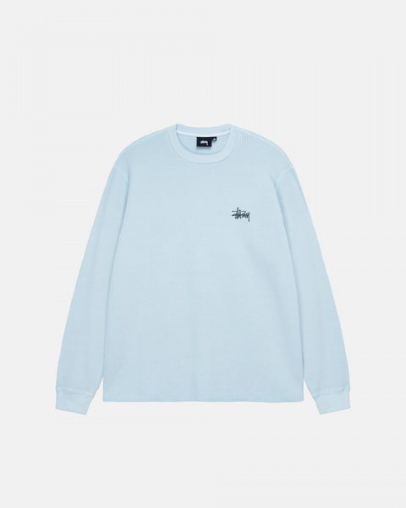 Light Blue Women's Stussy Basic Stock Ls Thermal Tops Bangkok | Thailand AAY-2257