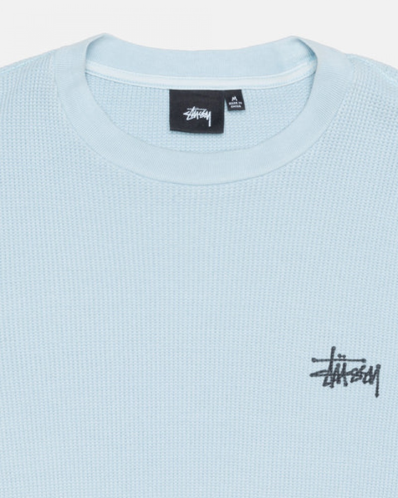 Light Blue Women's Stussy Basic Stock Ls Thermal Tops Bangkok | Thailand AAY-2257