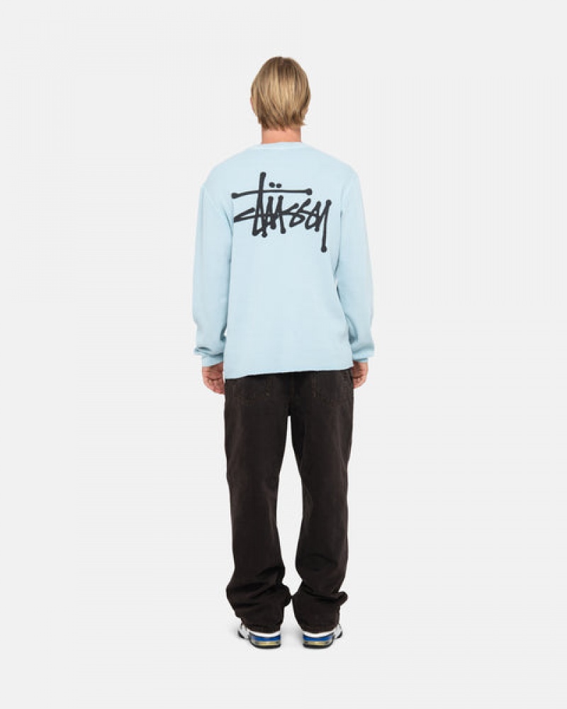 Light Blue Women's Stussy Basic Stock Ls Thermal Tops Bangkok | Thailand AAY-2257