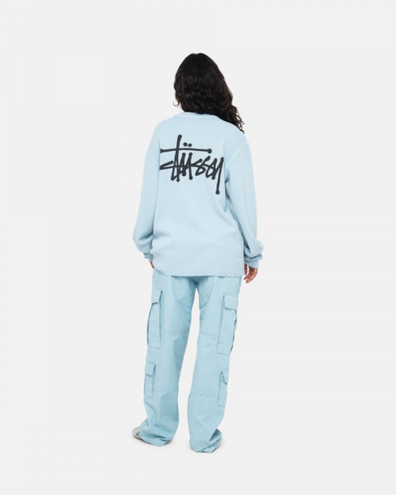 Light Blue Women's Stussy Basic Stock Ls Thermal Tops Bangkok | Thailand AAY-2257