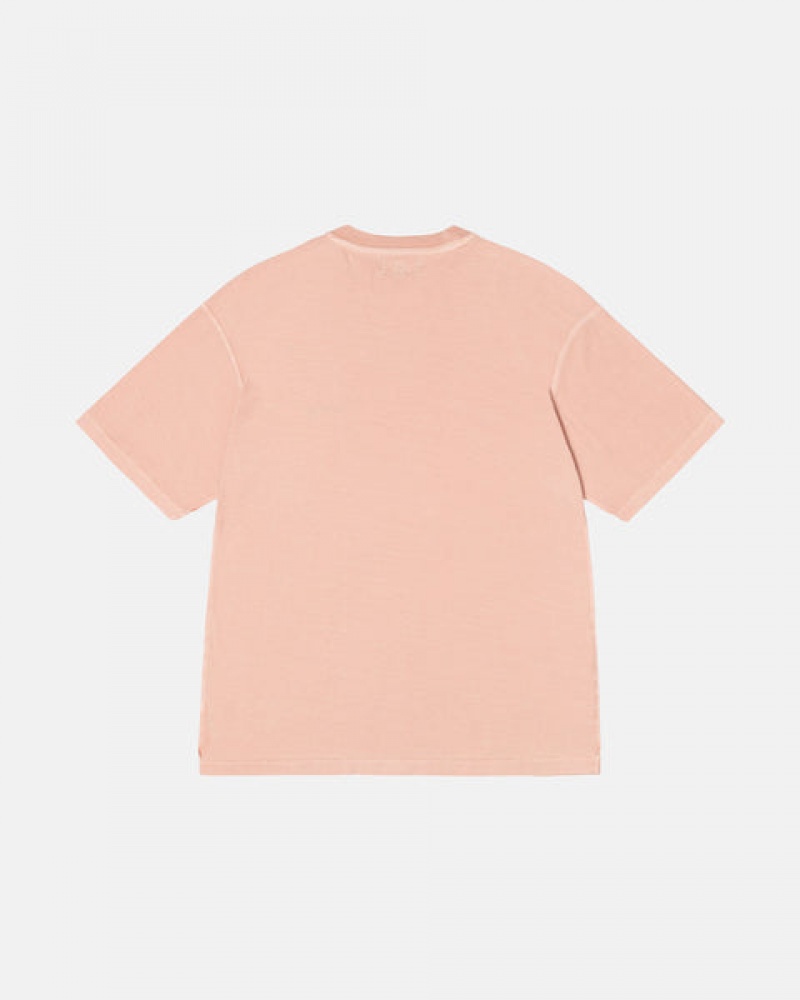 Light Pink Women's Stussy Pig. Dyed Inside Out Crew Tees Bangkok | Thailand MMX-6865