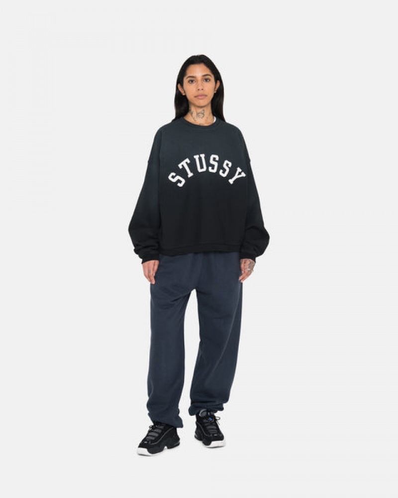 Navy Men's Stussy Overdyed Stock Logo Sweatpants Bangkok | Thailand KFS-4527