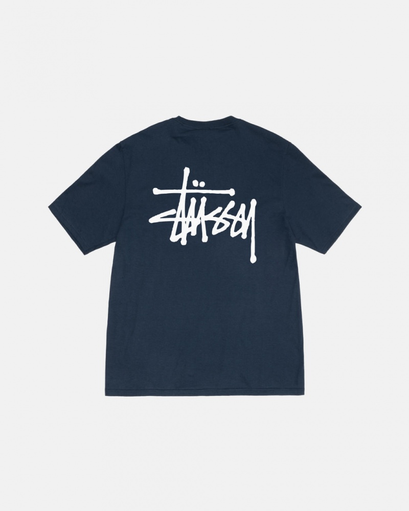 Navy Women\'s Stussy Basic Stussy Tees Bangkok | Thailand CRY-3719