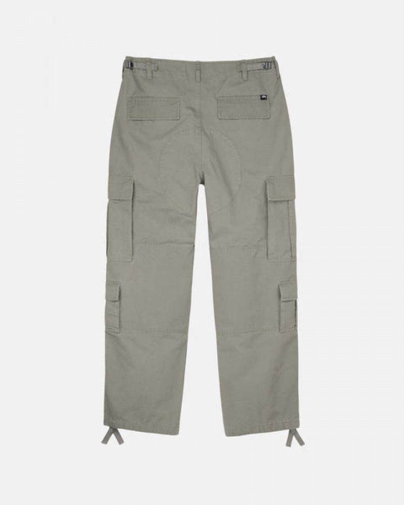 Olive Men's Stussy Surplus Cargo Ripstop Pants Bangkok | Thailand TVM-4816