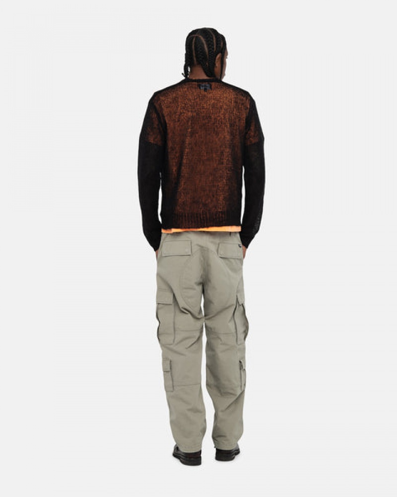 Olive Men's Stussy Surplus Cargo Ripstop Pants Bangkok | Thailand TVM-4816