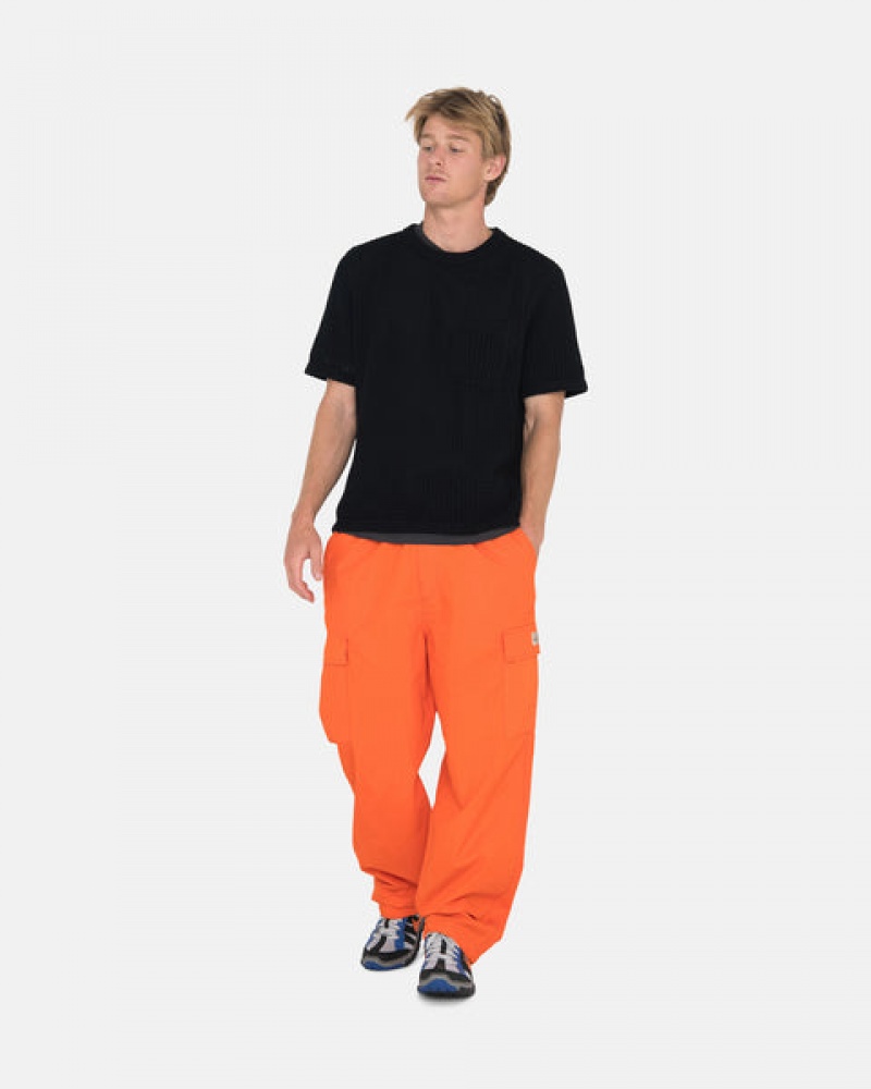 Orange Men's Stussy Ripstop Cargo Beach Pants Bangkok | Thailand PVI-1830