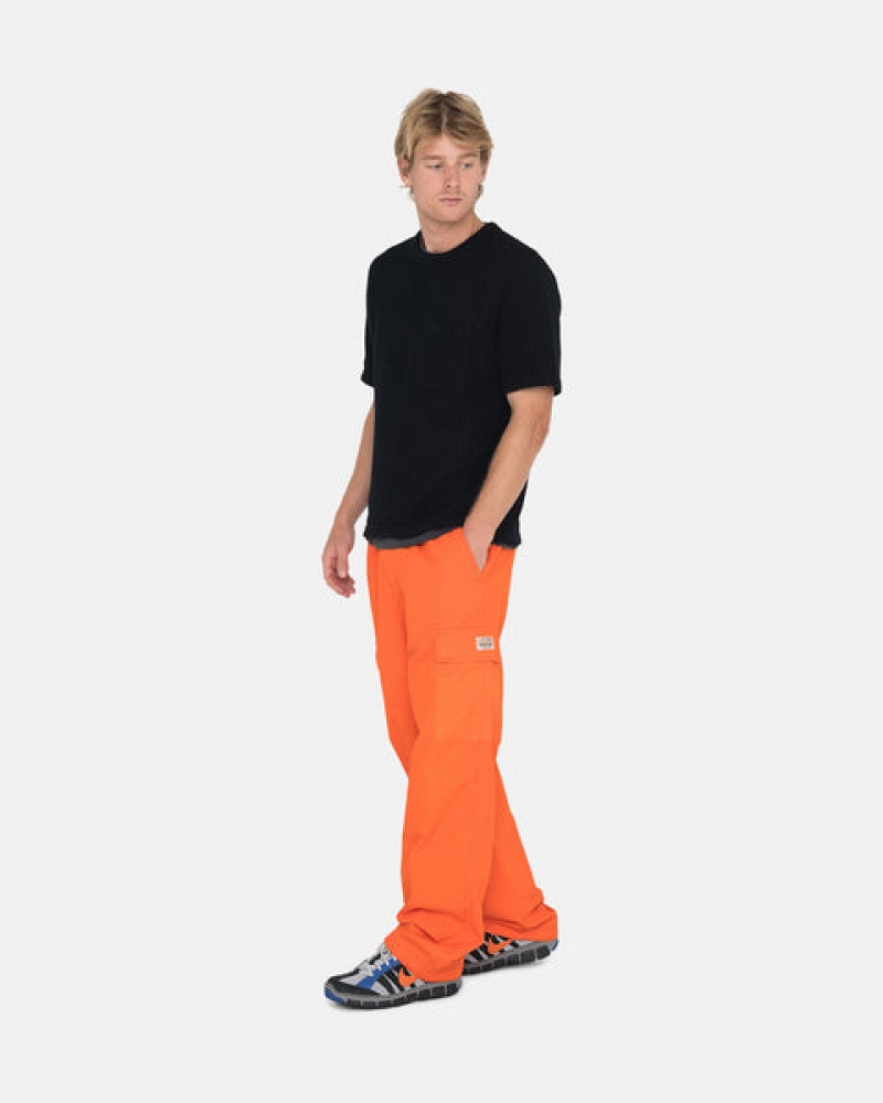 Orange Men's Stussy Ripstop Cargo Beach Pants Bangkok | Thailand PVI-1830