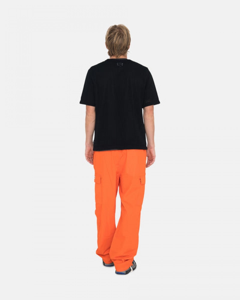 Orange Men's Stussy Ripstop Cargo Beach Pants Bangkok | Thailand PVI-1830