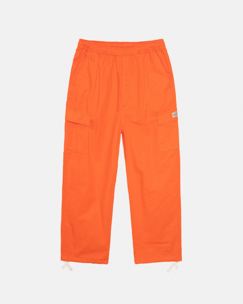 Orange Men\'s Stussy Ripstop Cargo Beach Pants Bangkok | Thailand PVI-1830