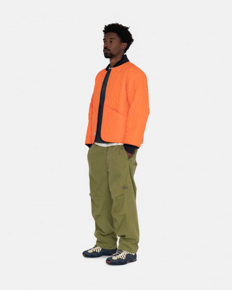 Orange Men's Stussy S Quilted Liner Jackets Bangkok | Thailand TJE-0371