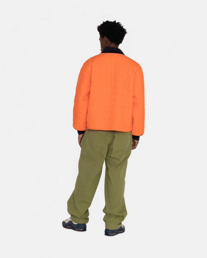 Orange Men's Stussy S Quilted Liner Jackets Bangkok | Thailand TJE-0371