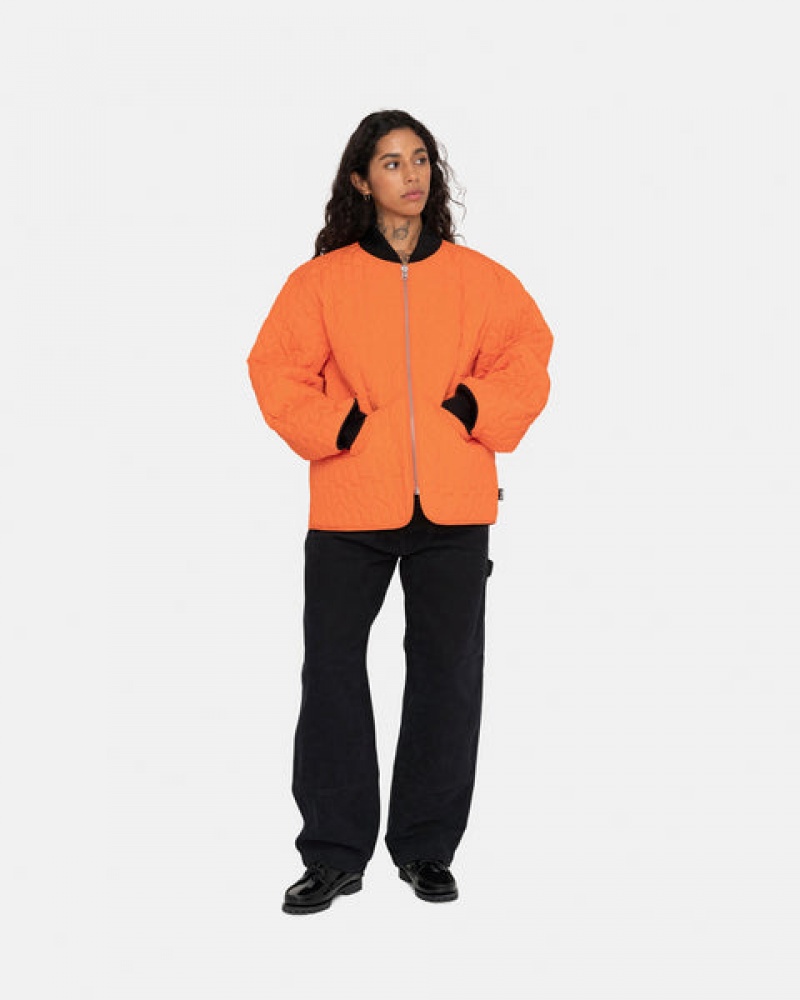 Orange Men's Stussy S Quilted Liner Jackets Bangkok | Thailand TJE-0371