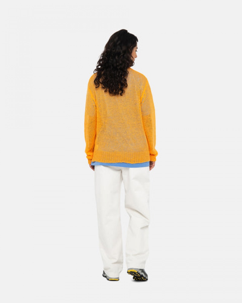 Orange Women's Stussy Loose Knit Sweaters Bangkok | Thailand BXZ-5953