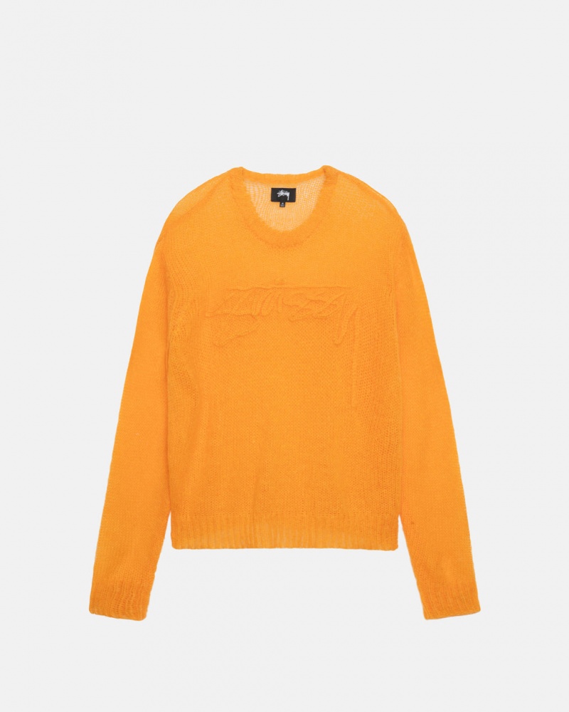 Orange Women\'s Stussy Loose Knit Sweaters Bangkok | Thailand BXZ-5953