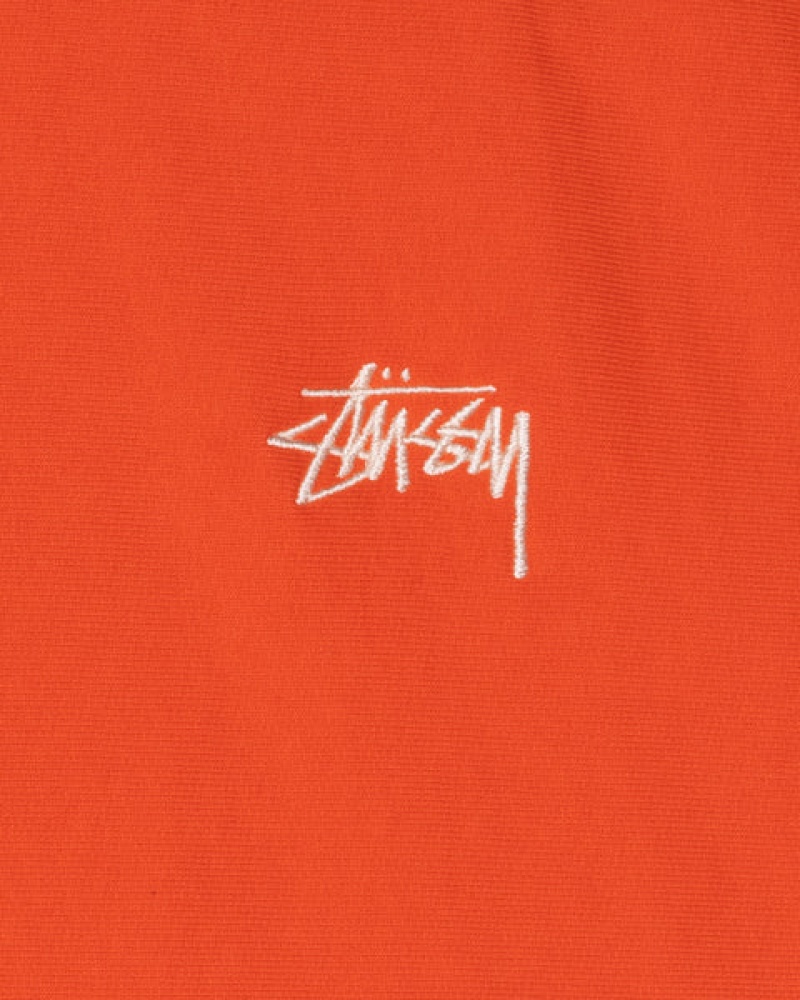 Orange Women's Stussy Overdyed Stock Logo Hoodie Bangkok | Thailand LLF-5601