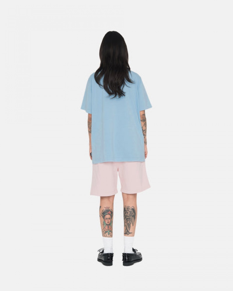 Pink Women's Stussy Overdyed Stock Logo Shorts Bangkok | Thailand EEZ-0075