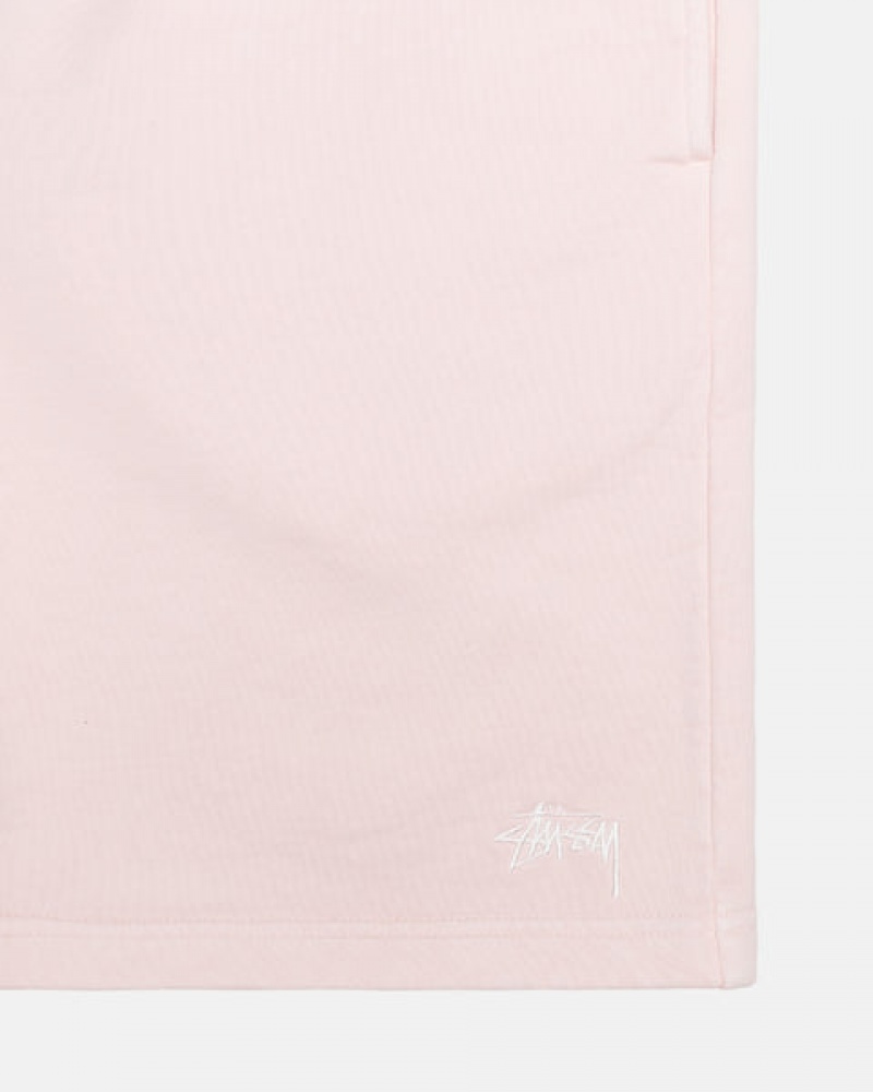 Pink Women's Stussy Overdyed Stock Logo Shorts Bangkok | Thailand EEZ-0075