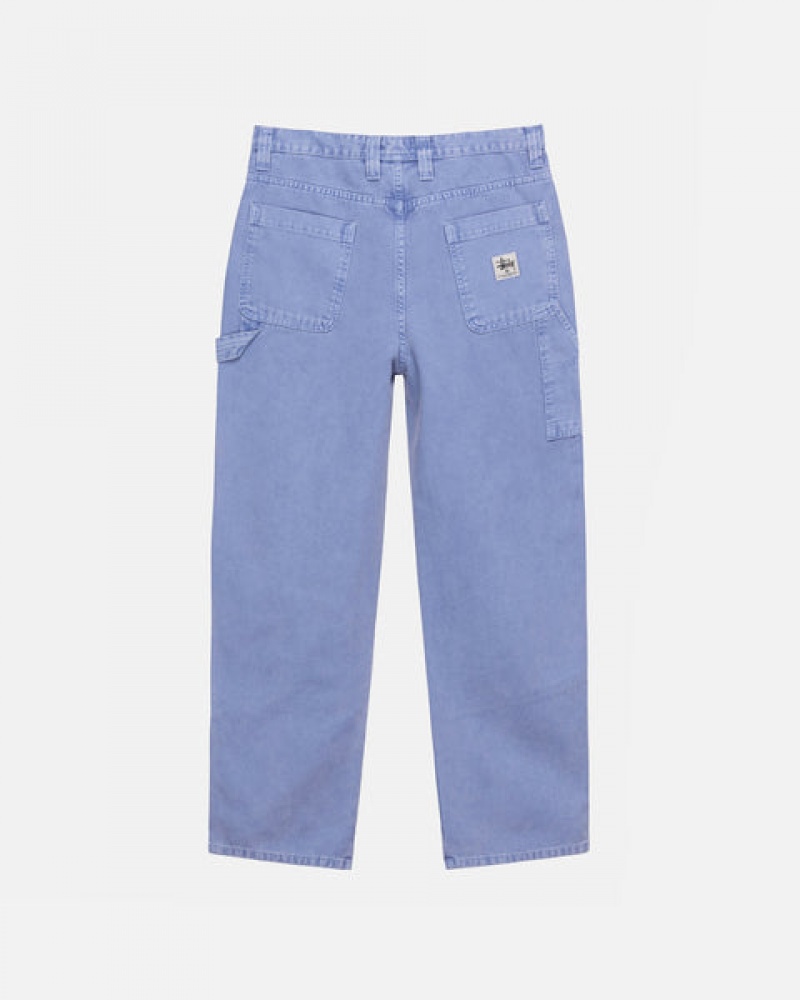 Purple Men's Stussy Work Pant Canvas Pants Bangkok | Thailand UGB-3176