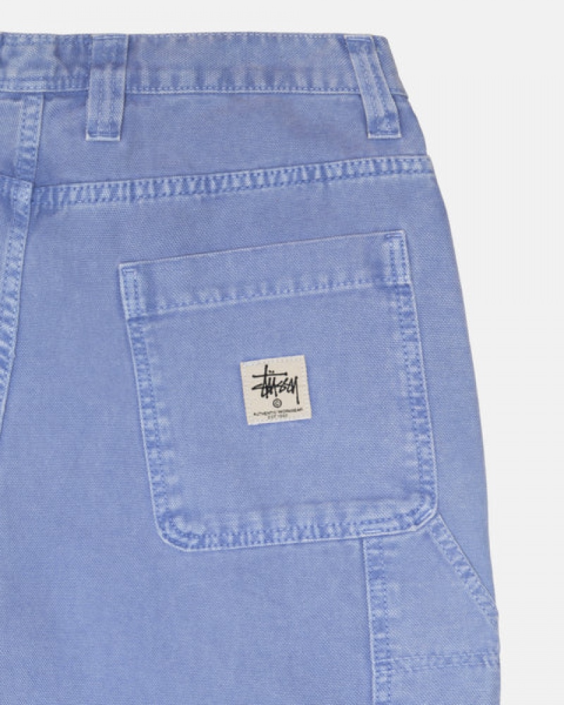 Purple Men's Stussy Work Pant Canvas Pants Bangkok | Thailand UGB-3176